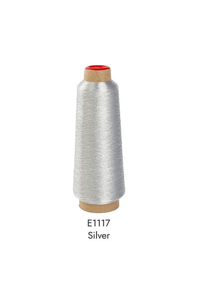 Choice E1117 Silver 150D 3000M Per Cone Metallic Thread Yarn For Computerized Embroidery Decorative Sewing