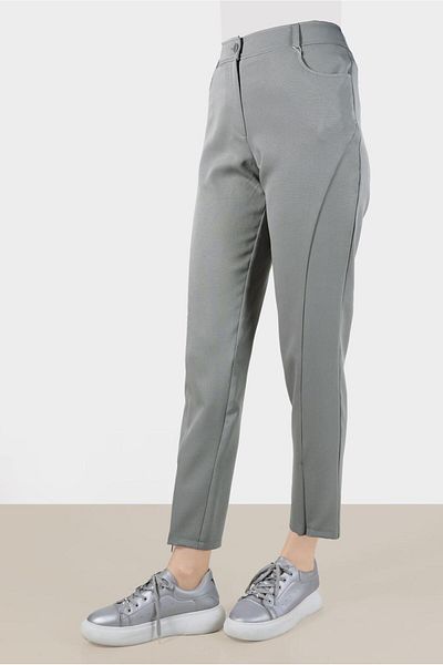 Alvina 70383 Model Zipper Detailed Pants