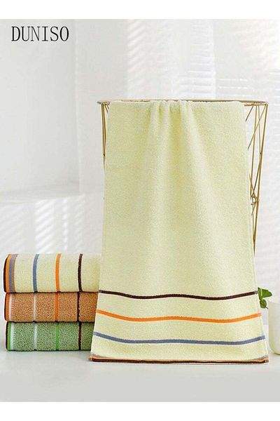 Generic 100% Cotton Bath Towels (73*33 cm) Bathroom towels Super Absorbent, Ideal for Home (White)