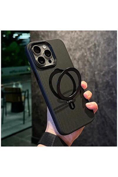 Zebana Apple iPhone 14 Pro Max Uyumlu Kılıf Zebana Best Karbon Fiber Kılıf (K...