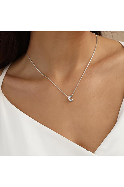 Atolyezone C Harfi Tasarım 925 Ayar Gümüş Kaplama Harfli Kolye Isimli Kişiye ...