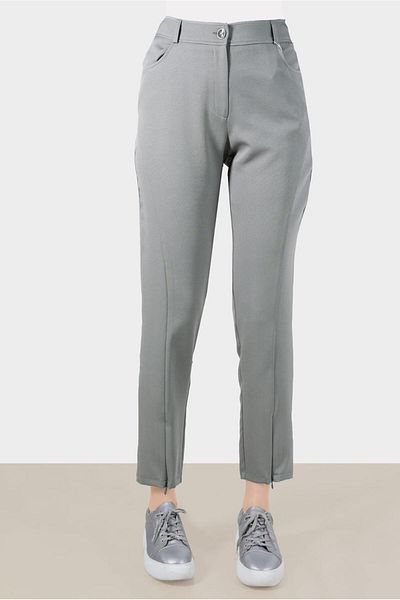 Alvina 70383 Model Zipper Detailed Pants