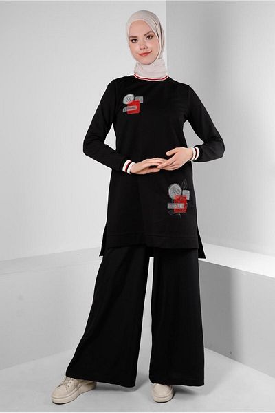 Alvina WIDE LEGS WITH RUBBER WAIST PANT 70507