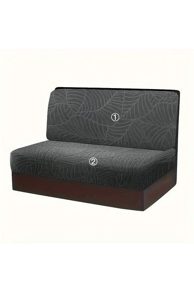 Choice 1 Set A1 Sofa cover 2 Pcs/set Leaves Jacquard RV Dinette Cushion Covers Elastic Camper Car Sofa Slip