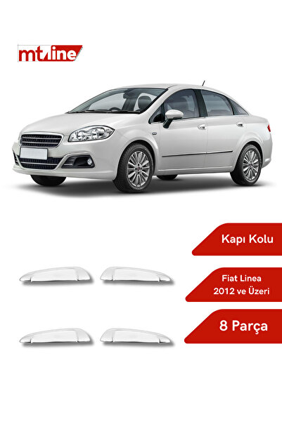 as aktif otomotiv oto krom aksesuarları Fiat Linea SD Kapı Kolu (Set) 8 Parça 2012 ve Üzeri Krom Paslanmaz Çelik
