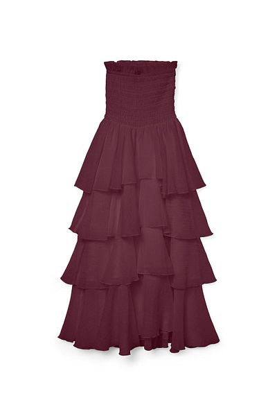 Vero Moda Kleid VMDELILAH Langes Kleid