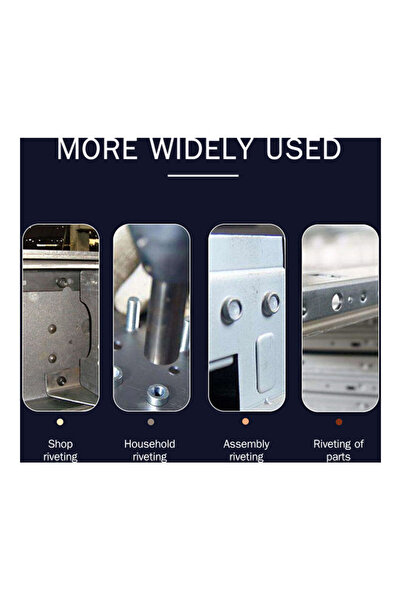 Generic 86-Piece Rivet Nut Tool Kit Set With Storage Box Blue/Black/Silver