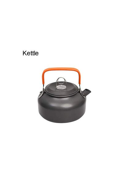 LISM Kettle 1pcs/1set Camping Cookware Kit Outdoor Cooking Set Aluminum Equipment Outdoor Pot Travel Tabl