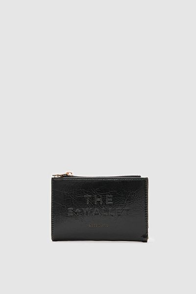 Shule Bags Line Patent Leather Khaki Wallet - Stylish and Functional Design