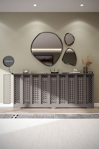 BAGAX Zeugma Model, Antrasit Renk,iç Ölçü 176 Cm Dış Ölçü 180 Cm Petek Kaplam...