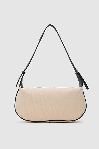 Shule Bags Elena Canvas - Geantă Baguette Neagră