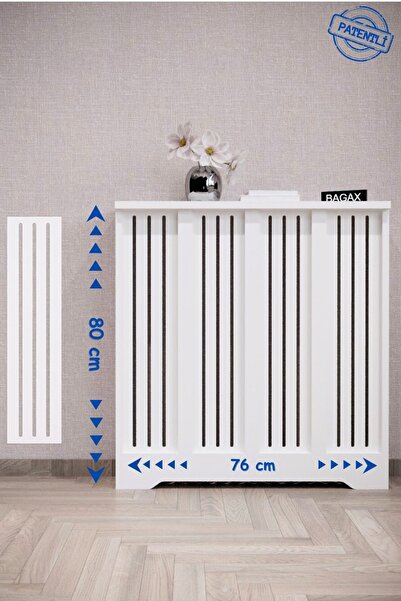 BAGAX Efes Model, Beyaz Renk,iç Ölçü 76 Cm Dış Ölçü 80 Cm Petek Kaplama, Dresuar
