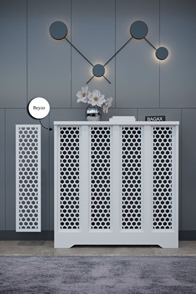 BAGAX Bodrum Model, Beyaz Renk,iç Ölçü 76 Cm Dış Ölçü 80 Cm Petek Kaplama, Dresuar
