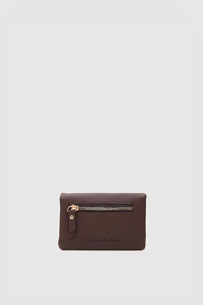 Shule Bags Bitter Brown Rodi Wallet - Zippered