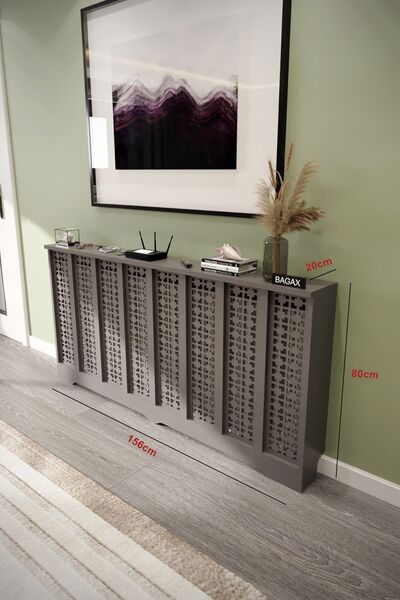 BAGAX Truva Model, Antrasit Renk,iç Ölçü 156 Cm Dış Ölçü 160 Cm Petek Kaplama...