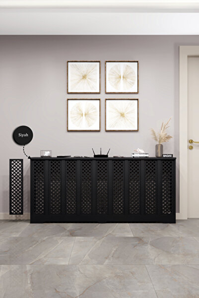 BAGAX Perge Model, Siyah Renk,iç Ölçü 176 Cm Dış Ölçü 180 Cm Petek Kaplama, D...