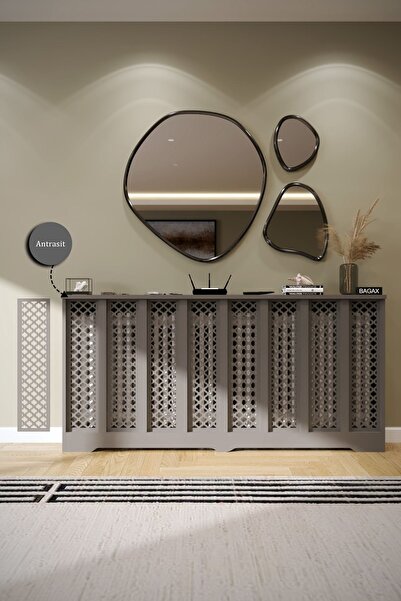 BAGAX Zeugma Model, Antrasit Renk,iç Ölçü 156 Cm Dış Ölçü 160 Cm Petek Kaplam...