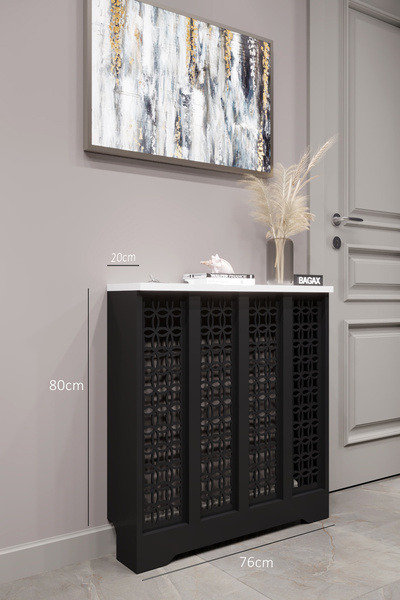 BAGAX Ayasofya Model, Siyah Üstü Beyaz Renk,iç Ölçü 76 Cm Dış Ölçü 80 Cm Pete...