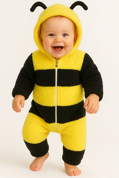 ipek atlas Girl Boy Baby and Child Bee Winter Jumpsuit