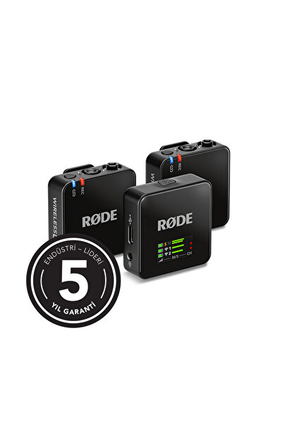 ロード RODE Wireless GO II RØDE Wireless GO II Single, Tek Kanallı, Kayıt Edicili Telsiz