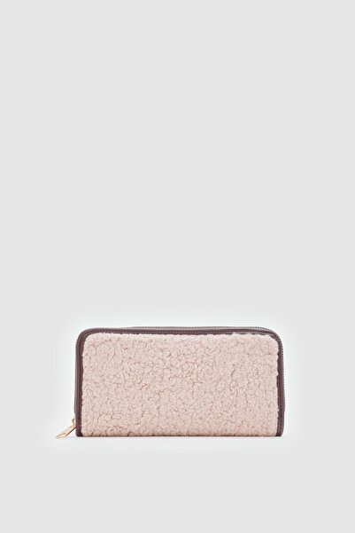 Shule Bags Teddy Women's Portfolio Wallet Dax Beige