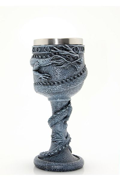 Acousticworld Stainless Steel Goblet - Dragon Designed Glass Model 1