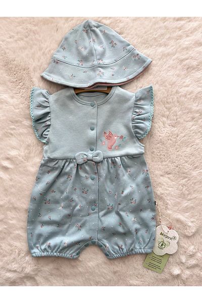 Biorganic Always Happy Hat Shorts Jumpsuit