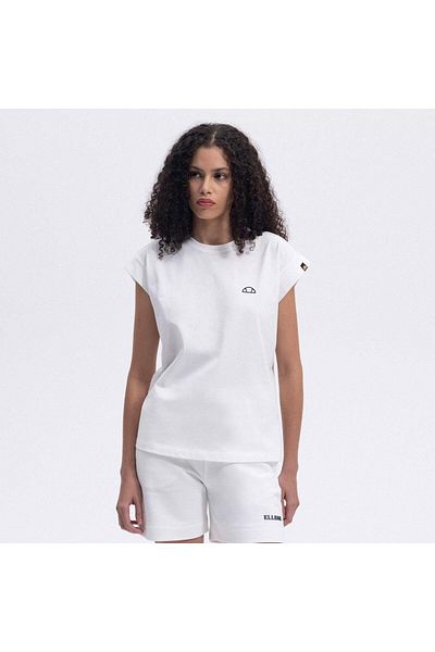 Ellesse Ef450-Of Women's Crew Neck Half Sleeve T-Shirt - Off White