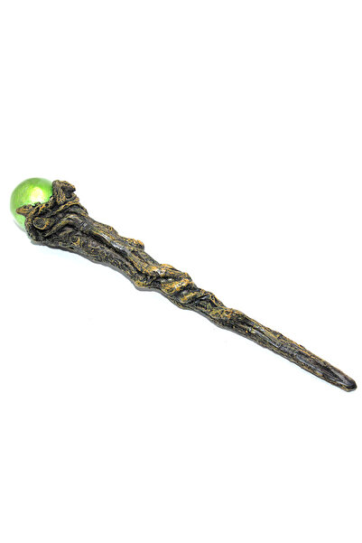 Store Polyester Sihirli Asa Model 1 Yeşil Detaylı