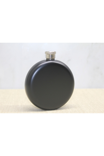 TTT Round Single Flask 5 oz Black