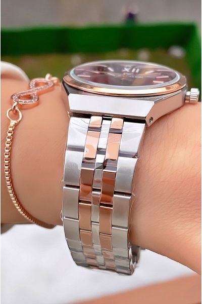 Daniel Klein Brand Rose Silver Color Women's Wristwatch with 2 Years Warranty - Bracelet