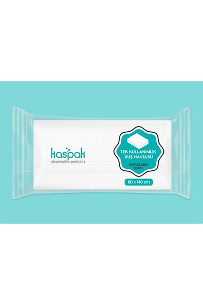 kaspak Disposable Shower/Body Towels 100 Pieces 140*80 Cm Large Towels