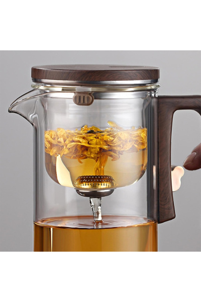 mikudesign Otomatik Cam Demlik Ve 2'li Bardak Seti