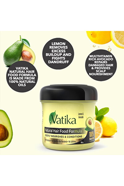 Vatika Dabur Vatika Lemon & Avocado Natural Hair Food Formula 150 ml