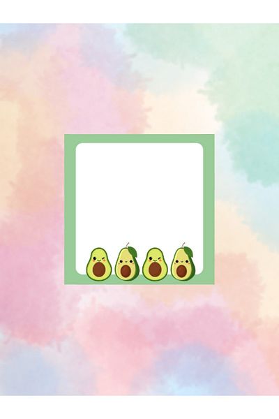 Ez&Tu Stıcker 4-Piece Patterned Cube Note with Little Teddy Bear, Avocado, Guitar and Cactus
