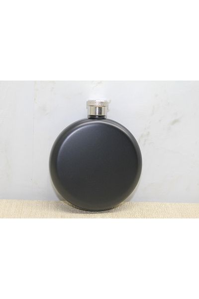 BulutRetail Round Single Flask Black