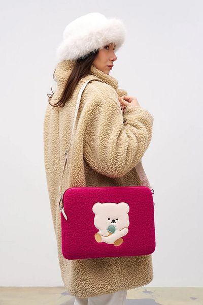 deridense Combo pentru laptop Teddy Bear compatibil cu 13" și 14".