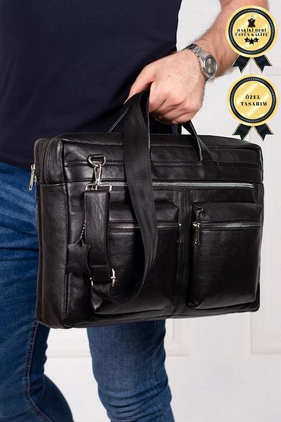 Newish Polo Alva Clup Δερμάτινο Laptop & Χαρτοφύλακας (40 X26)
