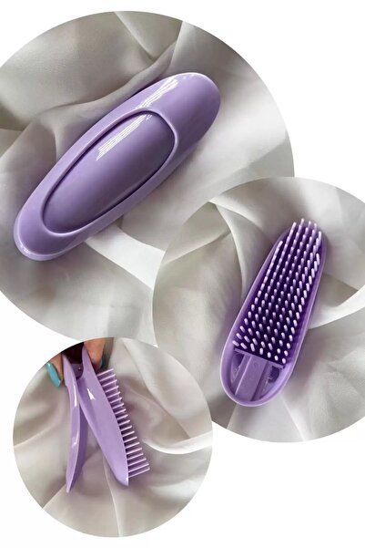 TakıDolabı Agrafă pentru păr cu detaliu pieptene de culoare violet (singură)
