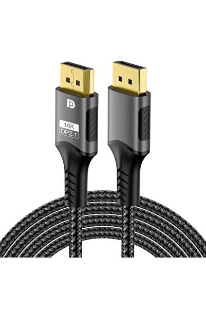 Choice1 كابل DisplayPort بطول 2 متر بدقة 16K DP 2.1 بدقة 16K DP 2.1 8K@120Hz ...