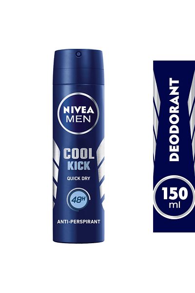 NIVEA مزيل عرق بخاخ للرجال كول كيك 150 مل منعش، حماية تدوم طويلاً