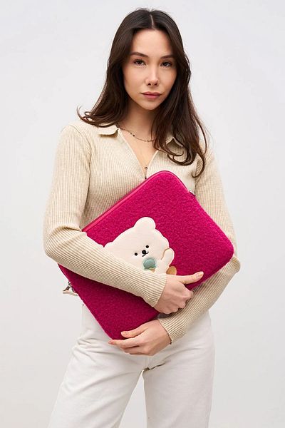 deridense Combo pentru laptop Teddy Bear compatibil cu 13" și 14".