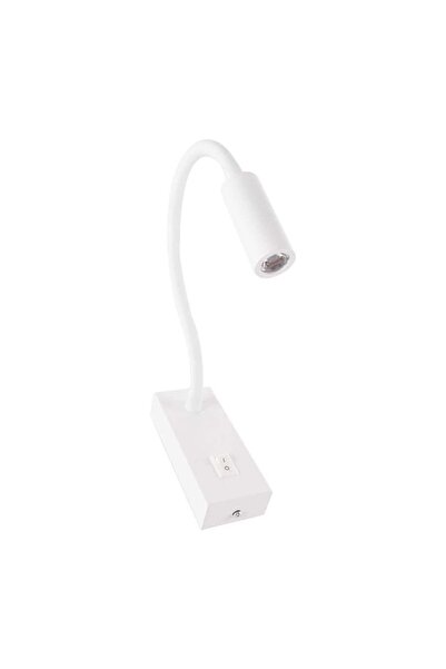 ACK AH09-00300 3W 3000K Günışığı Beyaz LED Spiralli Aplik – Beyaz Gövde, IP20