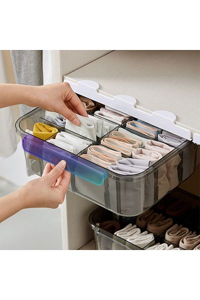 Generic Foldable Closet Drawer Organizer Storage Box for Clothes, Underwear & Accessories