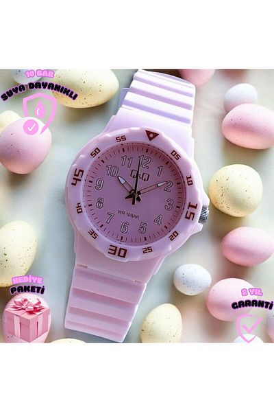 Q&Q Children's Eylence Figured Wrist Watch with 10 Atm Water Resistant Silicone Bands - V13J005Vy