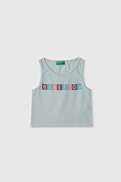 Benetton Kiz Cocuk Mavi Atlet