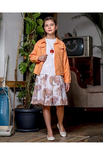 s.t. sebat tekstil Djevojački komplet sa suknjom SB719