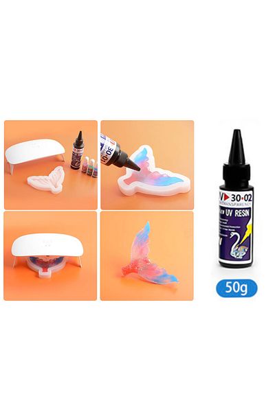 Generic Clear UV Epoxy Resin 50ml 3002 Thick Type for Resin Art & Jewelry Crafting