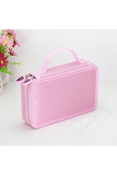 Choice Pink-32 Holes 32/48/72 Holes Pencil Case for Colored Pencils Multifunction Large Capacity Art Drawin
