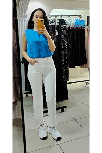 Serra Kadın Fermuarlı Cepli Crop Bluz